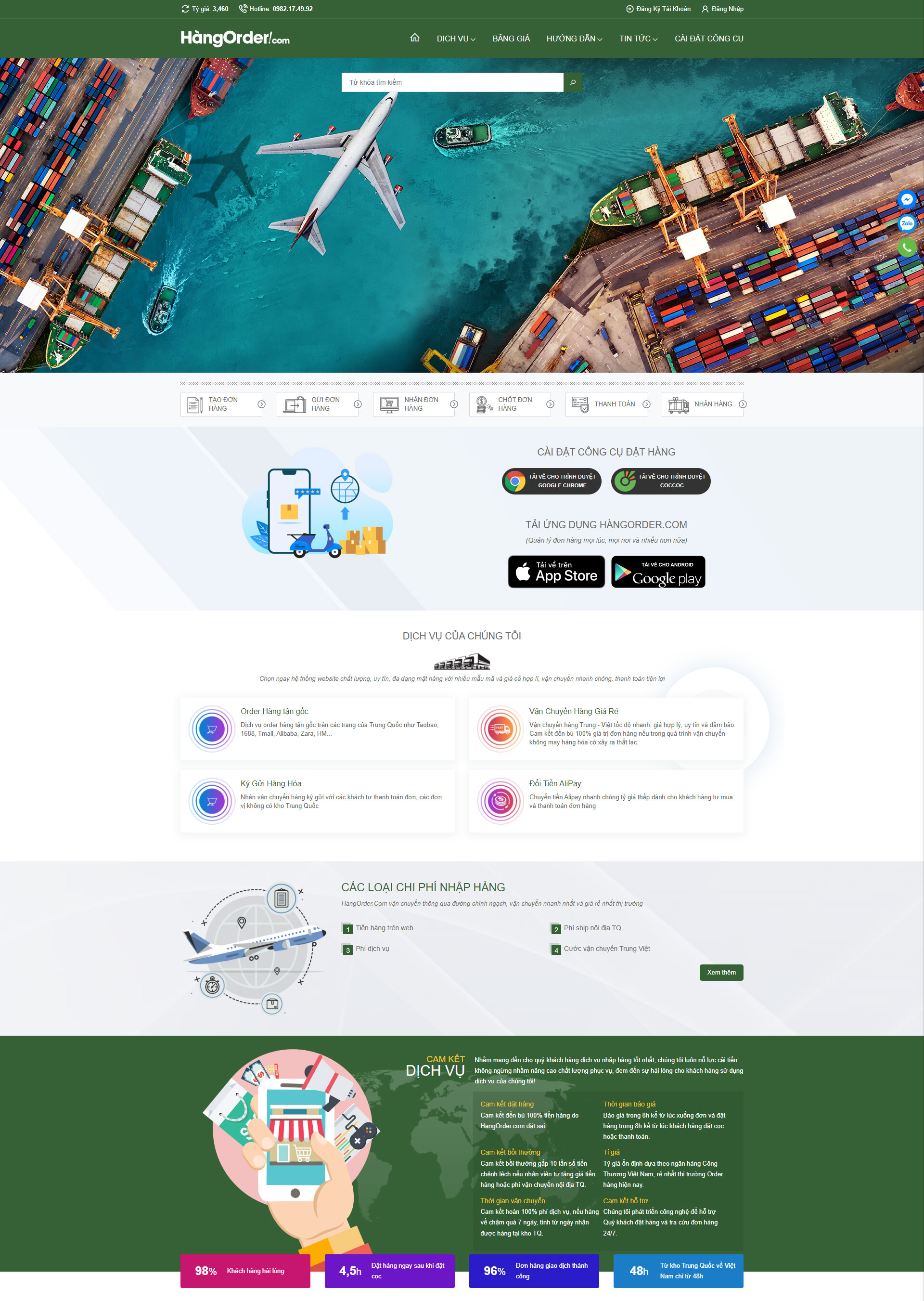 Mẫu thiết kế website dịch vụ vận chuyển logistic